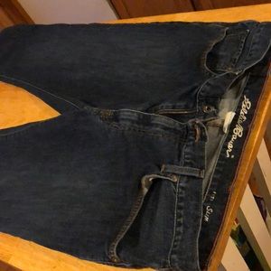 Eddie Bauer slim dark denim jeans